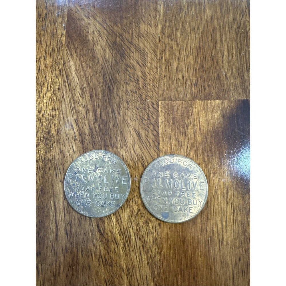 2 Palmolive soap Buy one Get one free advertising Coin Token